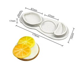 Molde silicona 3 cavidades LIMONES